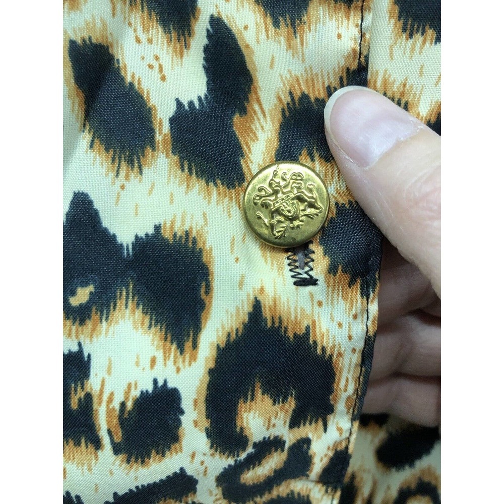 Vintage Roaman’s Leopard Blouse Women’s Button Up Long Sleeve Size C0 - Picture 5 of 6